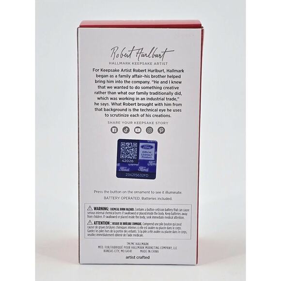 Hallmark Keepsake Ornament 2024 Magic Fire Brigade 2011 Ford F-550 Fire Engine - Picture 3 of 7